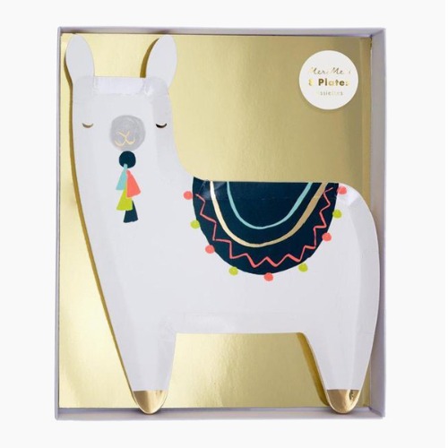 [MeriMeri] Llama Plates (x 8)