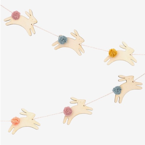 [MeriMeri] wooden Bunny Mini garland